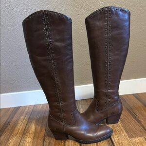 BORN knee high boots with stud detail